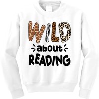 Wild About Reading Animal Print Kids Sweatshirt