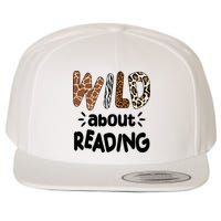 Wild About Reading Animal Print Wool Snapback Cap