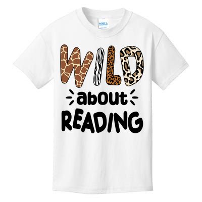 Wild About Reading Animal Print Kids T-Shirt