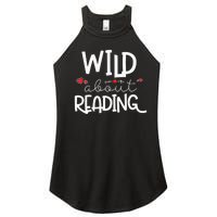 Wild About Reading With Heart Reading Books And Bookworm Women’s Perfect Tri Rocker Tank