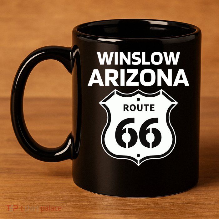 Winslow Arizona Route 66 11oz C Handle Ceramic Mug