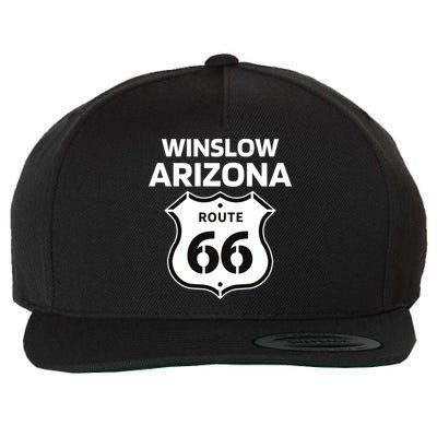 Winslow Arizona Route 66 Wool Snapback Cap