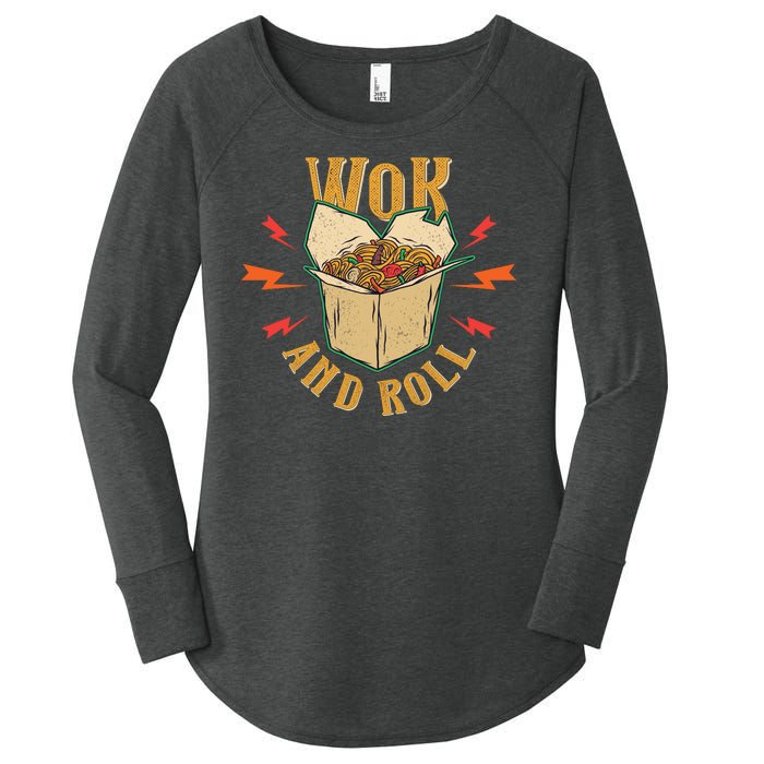 Wok And Roll Women's Perfect Tri Tunic Long Sleeve Shirt