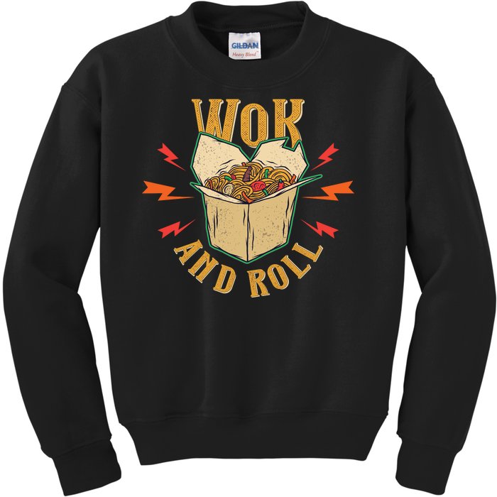 Wok And Roll Kids Sweatshirt