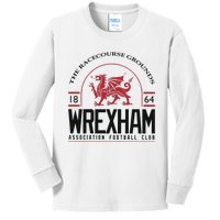 Wrexham Afc Racecourse Grounds Crewneck Kids Long Sleeve Shirt