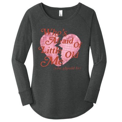 WhoS Afraid Retro Of Little Funny Old Me Heart Retro Music Women's Perfect Tri Tunic Long Sleeve Shirt