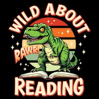 Wild About Reading T Rex Design For Teachers And Students Great Gift Cooling Performance Crew T-Shirt