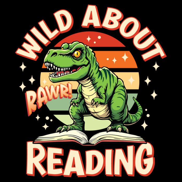 Wild About Reading T Rex Design For Teachers And Students Great Gift Cooling Performance Crew T-Shirt