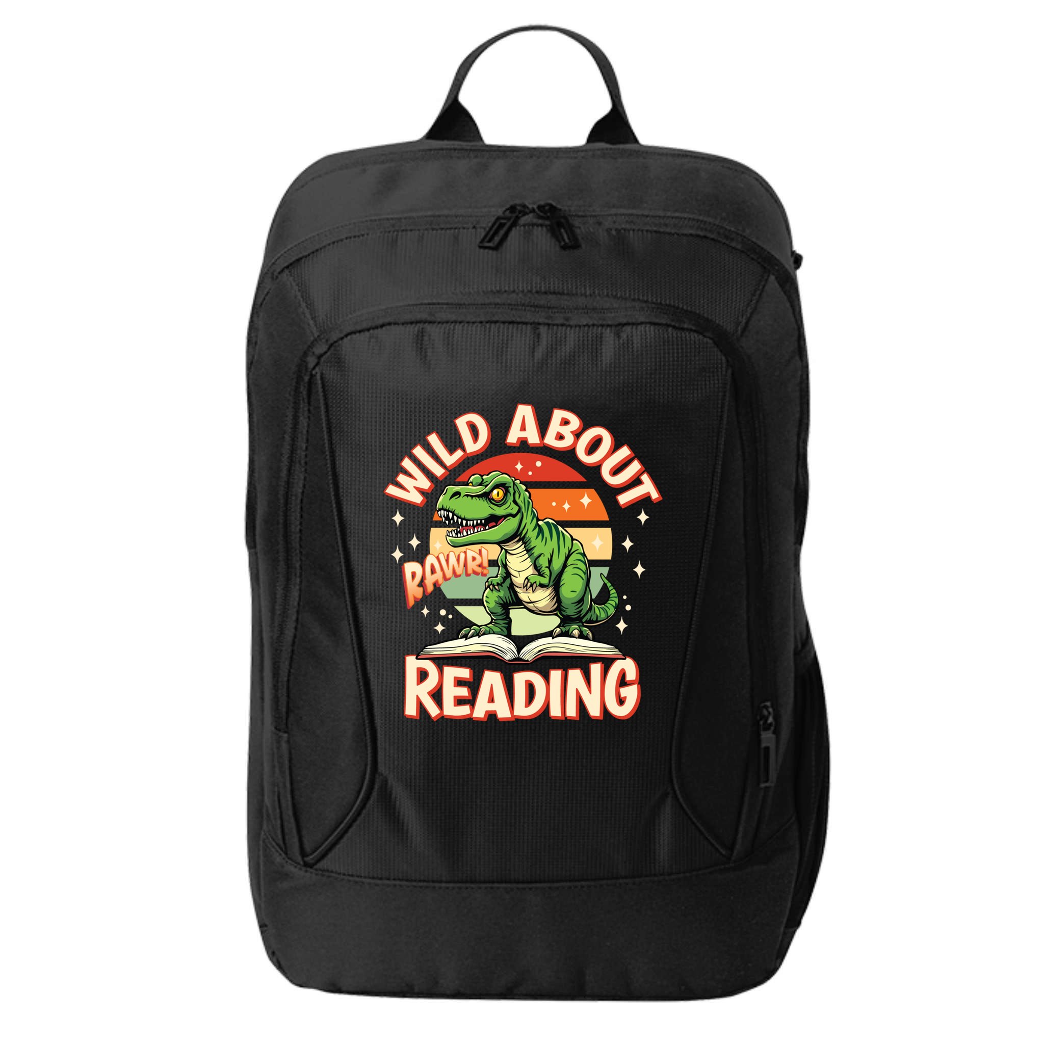 Wild About Reading T Rex Design For Teachers And Students Great Gift City Backpack