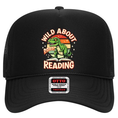 Wild About Reading T Rex Design For Teachers And Students Great Gift Trucker Hat