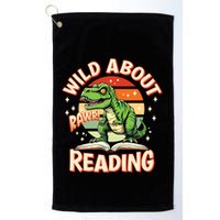 Wild About Reading T Rex Design For Teachers And Students Great Gift Golf Towel