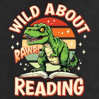 Wild About Reading T Rex Design For Teachers And Students Great Gift Golf Towel