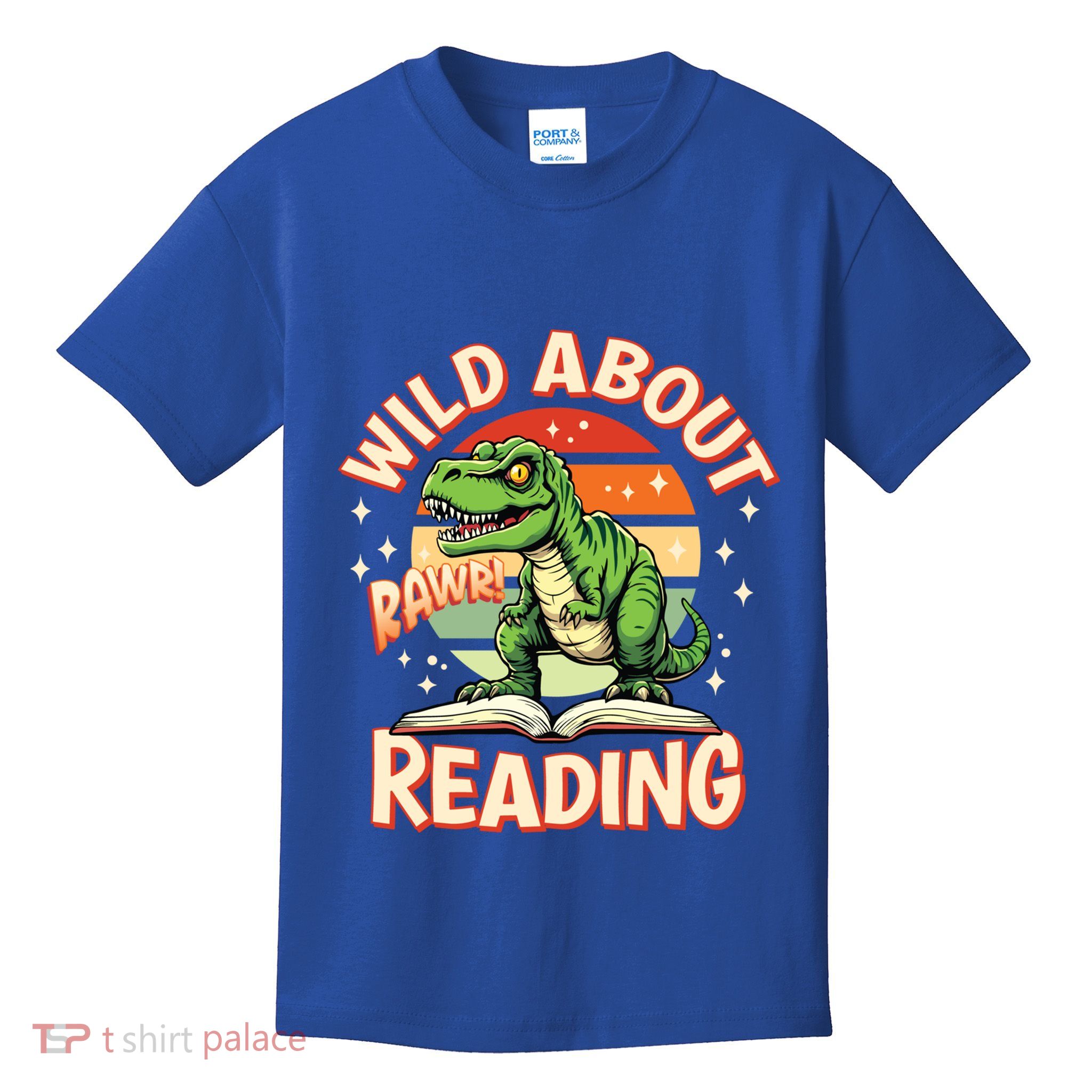 Wild About Reading T Rex Design For Teachers And Students Great Gift Kids T-Shirt