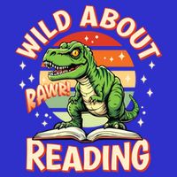 Wild About Reading T Rex Design For Teachers And Students Great Gift Zip Tote Bag