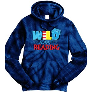 Wild About Reading Dr Teacher Red And White Stripe Hat Tie Dye Hoodie