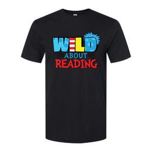 Wild About Reading Dr Teacher Red And White Stripe Hat Softstyle CVC T-Shirt