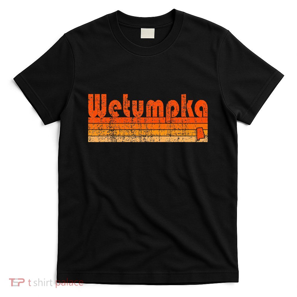 Wetumpka Alabama Retro 80s Style T-Shirt
