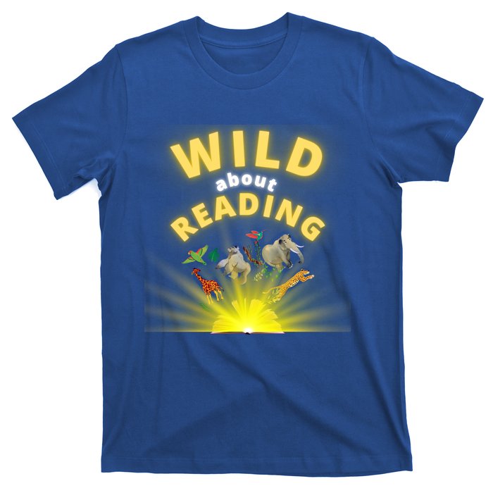 Wild About Reading Books For Teachers Students And Librarians Funny Gift T-Shirt