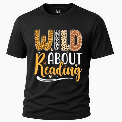 Wild About Reading Books Readers Lovers Bookworm Library Day Performance Shirt