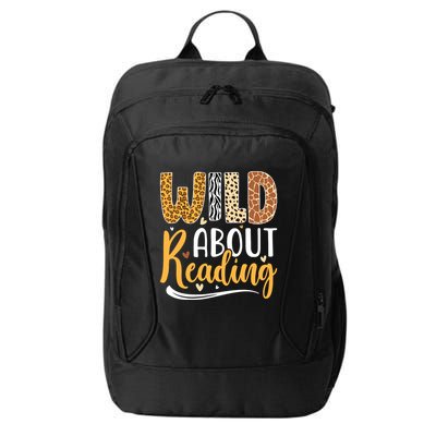 Wild About Reading Books Readers Lovers Bookworm Library Day City Backpack
