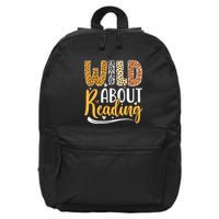 Wild About Reading Books Readers Lovers Bookworm Library Day 16 in Basic Backpack