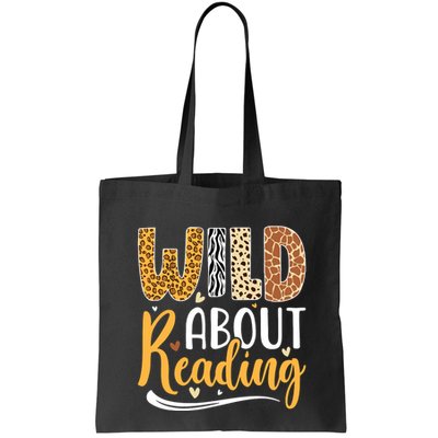 Wild About Reading Books Readers Lovers Bookworm Library Day Bag