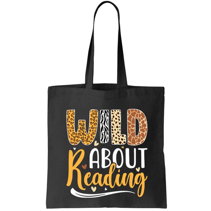 Wild About Reading Books Readers Lovers Bookworm Library Day Bag