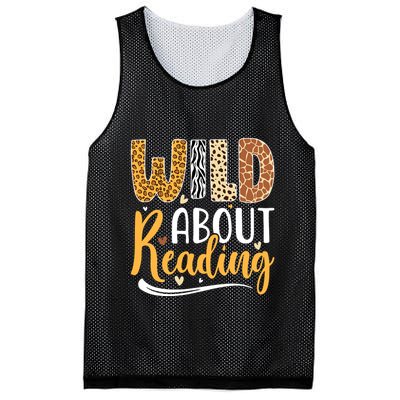 Wild About Reading Books Readers Lovers Bookworm Library Day Mesh Reversible Basketball Jersey Tank