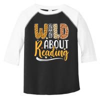 Wild About Reading Books Readers Lovers Bookworm Library Day Toddler Fine Jersey T-Shirt