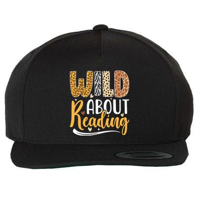 Wild About Reading Books Readers Lovers Bookworm Library Day Wool Snapback Cap