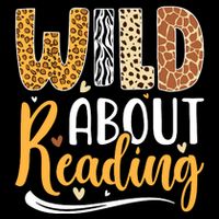 Wild About Reading Books Readers Lovers Bookworm Library Day Full Zip Hoodie