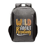 Wild About Reading Books Readers Lovers Bookworm Library Day Vector Backpack