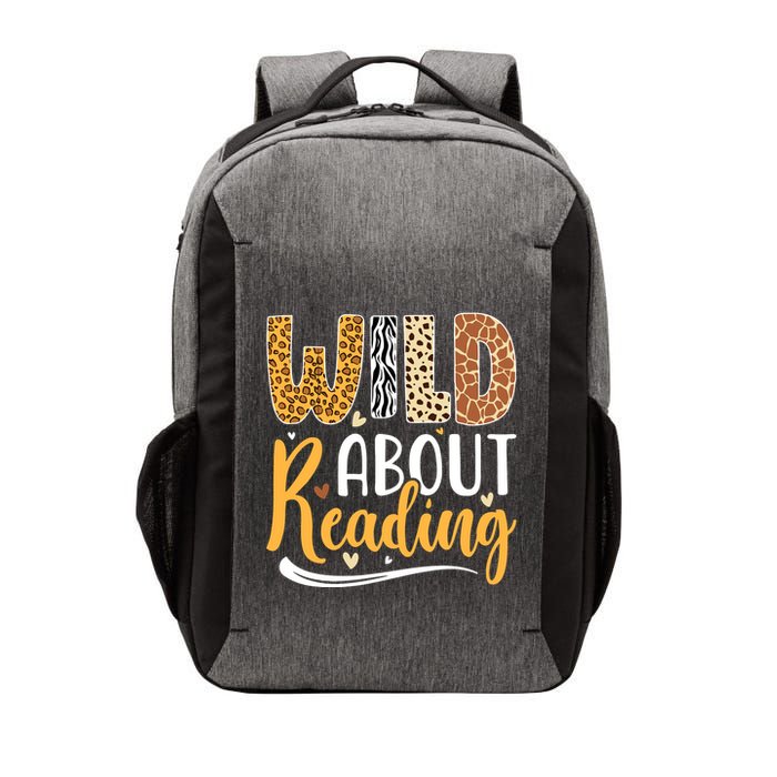 Wild About Reading Books Readers Lovers Bookworm Library Day Vector Backpack