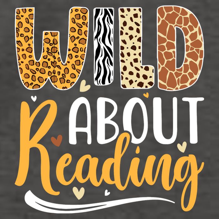 Wild About Reading Books Readers Lovers Bookworm Library Day Vector Backpack