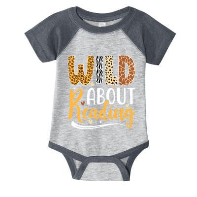 Wild About Reading Books Readers Lovers Bookworm Library Day Infant Baby Jersey Bodysuit