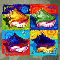 Warhol Conch Shells Legacy Tie Dye Trucker Hat