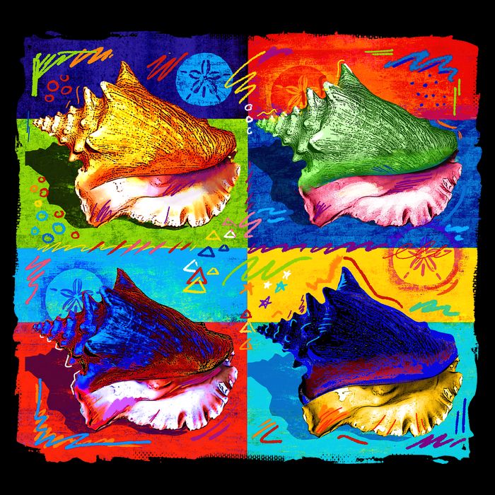 Warhol Conch Shells 16 in Basic Backpack