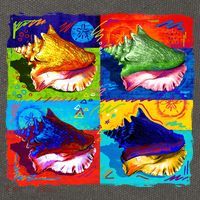 Warhol Conch Shells Cotton Canvas Backpack