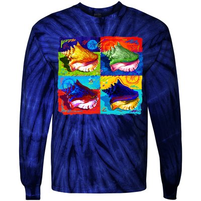 Warhol Conch Shells Tie-Dye Long Sleeve Shirt