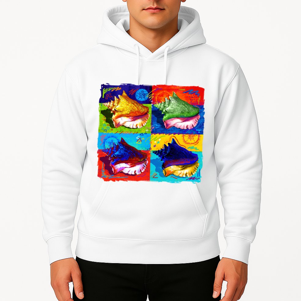 Warhol Conch Shells Hoodie