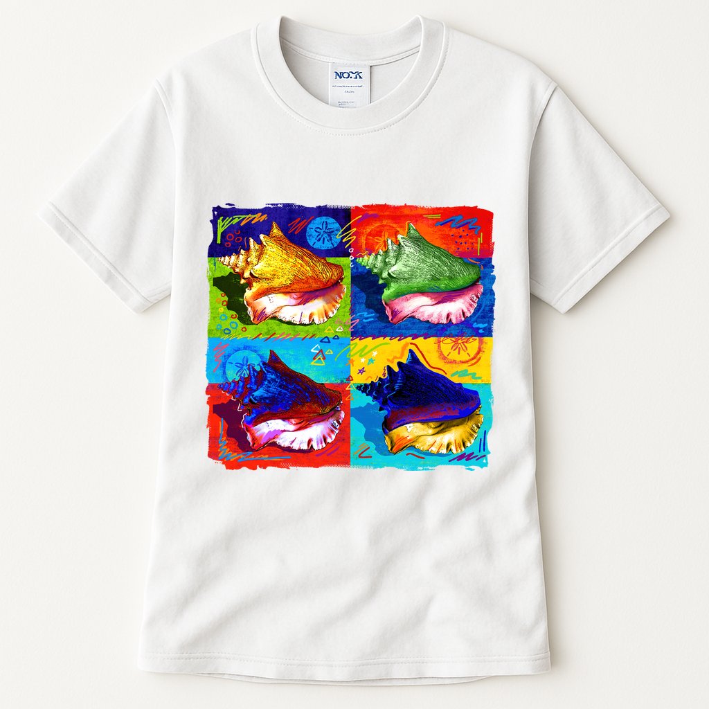 Warhol Conch Shells Tall T-Shirt