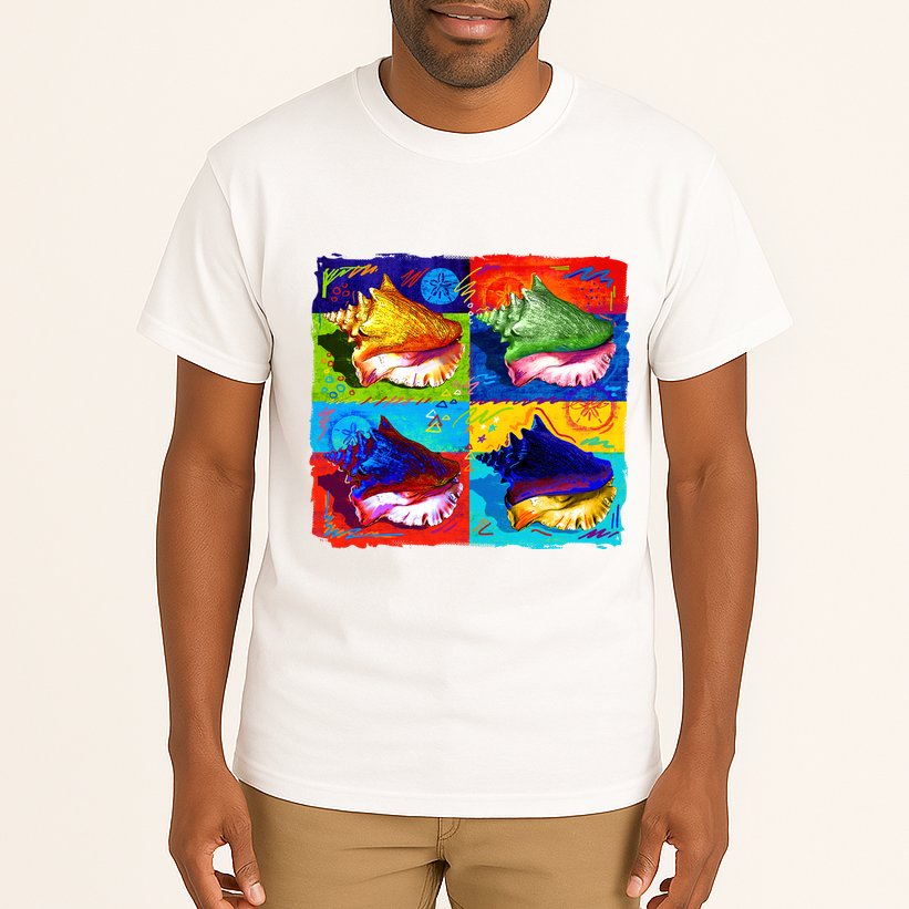 Warhol Conch Shells Tall T-Shirt