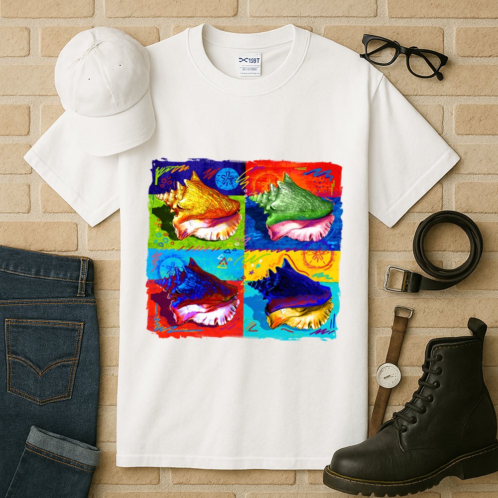 Warhol Conch Shells Tall T-Shirt