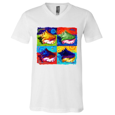 Warhol Conch Shells V-Neck T-Shirt