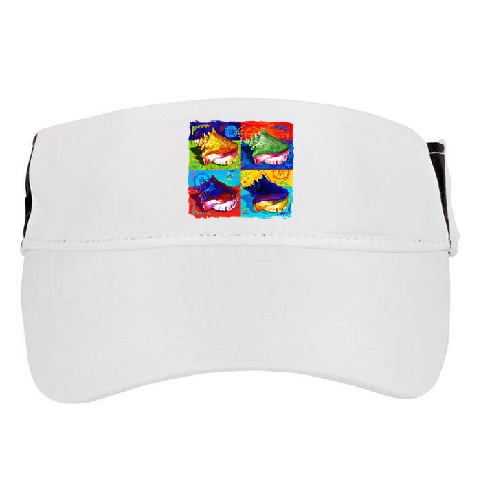 Warhol Conch Shells Adult Drive Performance Visor