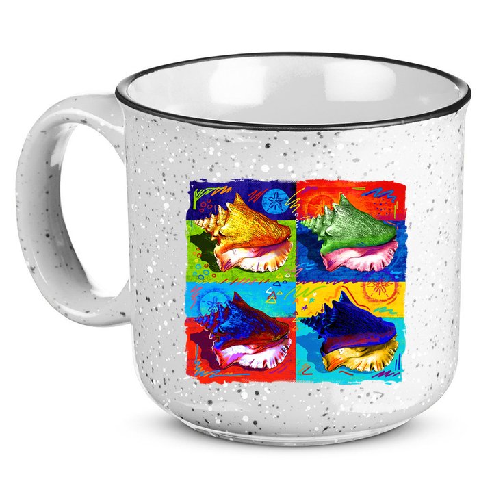Warhol Conch Shells 15oz Campfire Ceramic Mug