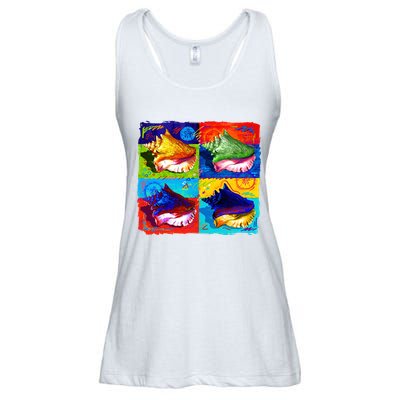 Warhol Conch Shells Ladies Essential Flowy Tank