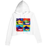 Warhol Conch Shells Crop Fleece Hoodie