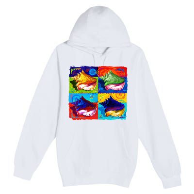 Warhol Conch Shells Premium Pullover Hoodie