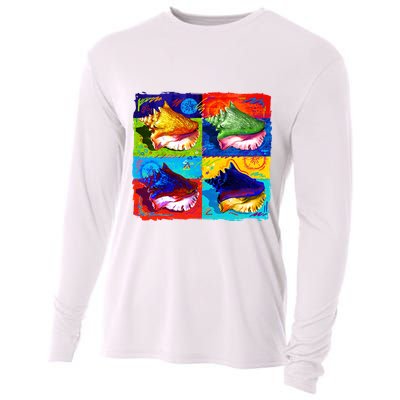 Warhol Conch Shells Cooling Performance Long Sleeve Crew